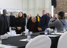 جانب من المشاركة الرسمية والاهلية لممثلين وممثلات عن العديد من المؤسسات القاعدية والاعضاء في الشبكة في المؤتمر الذي نظمته بالشراكة مع برنامج الامم المتحدة الانمائي UNDP وحمل عنوان " تعزيز الم