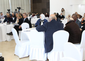 جانب من المشاركة الرسمية والاهلية لممثلين وممثلات عن العديد من المؤسسات القاعدية والاعضاء في الشبكة في المؤتمر الذي نظمته بالشراكة مع برنامج الامم المتحدة الانمائي UNDP وحمل عنوان " تعزيز الم