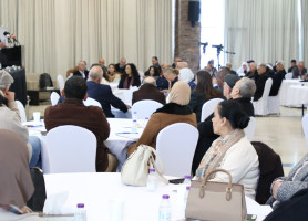 جانب من المشاركة الرسمية والاهلية لممثلين وممثلات عن العديد من المؤسسات القاعدية والاعضاء في الشبكة في المؤتمر الذي نظمته بالشراكة مع برنامج الامم المتحدة الانمائي UNDP وحمل عنوان " تعزيز الم