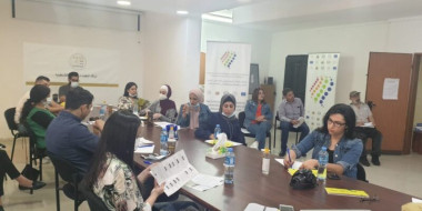 جانب من ورشة العمل التدريبية حول مفهوم الحماية الاجتماعية من منظور حقوق انسان