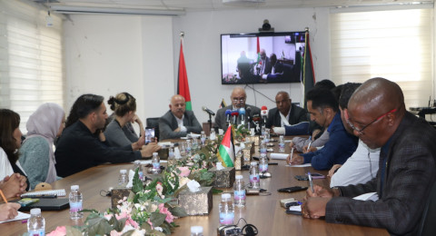 مؤتمر صحفي مشترك بوزارة الزراعة في رام الله بعنوان نحو حملة رسمية وشعبية ومجتمعية لحماية موسم قطف الزيتون وتعزيز صمود القطاع الزراعي"